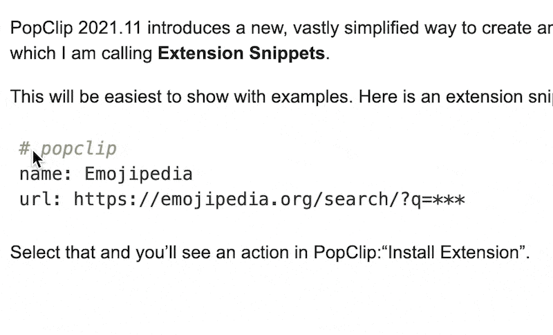 make popclip extensions