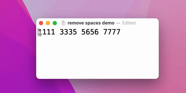 RemoveSpaces-demo