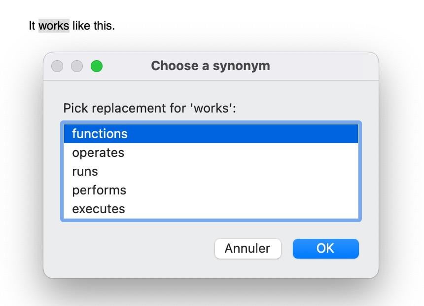 r/macapps - [share] PopClip extension: Synonym Replacer